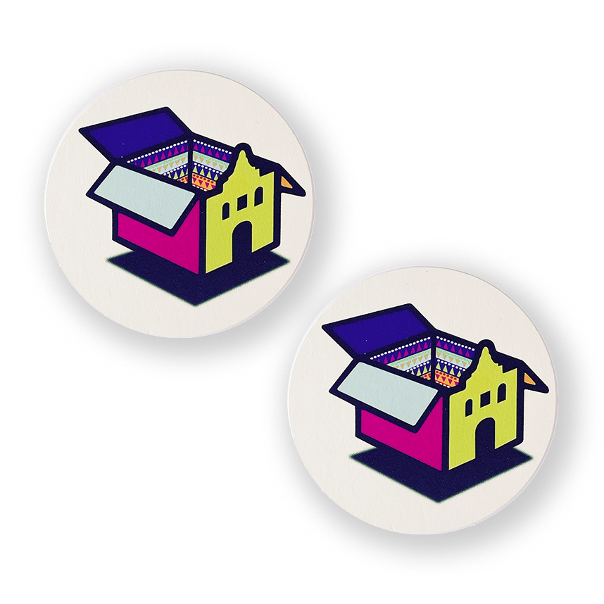 Set of San Antonio in a Box Coasters SA in a box LLC